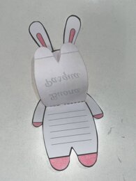 Coniglio con pancino apribile - Happy Easter
