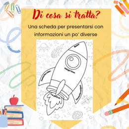 Presentazioni stellari: scheda per presentarsi in inglese, tema spazio (classe quinta)