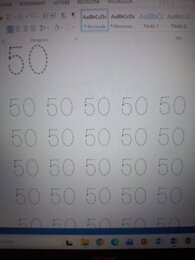 Pregrafismo tratteggio da 50 a 60