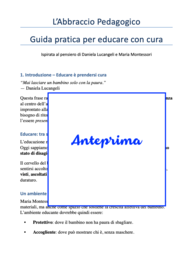 L'abbraccio pedagogico-guida pratica per educare con cura-per tutte le classi
