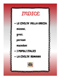 QUADERNO DI STORIA - Classe V -