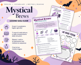 Mystical Brews - Le Pozioni Magiche | Inglese per Halloween