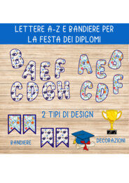 LETTERE A-Z PER LA FESTA DEI DIPLOMI, FINE ANNO SCOLASTICO