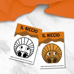 Lavoretto riccio da ritagliare