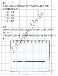 Simulazione Prove INVALSI di Matematica – Classe Quinta Scuola Primaria