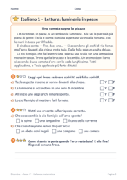 Dicembre classe quarta: schede di italiano e matematica