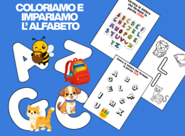 Imparo e Coloro l’Alfabeto – 34 Schede Didattiche per la Scuola Primaria