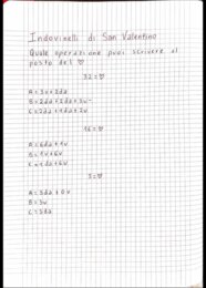 Matematica di San Valentino-classe seconda primaria