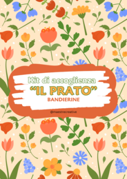 Kit accoglienza PRATO - bandierine BENVENUTI e BENTORNATI