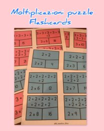 Moltiplicazioni puzzle flashcards (del 2 e del 3)