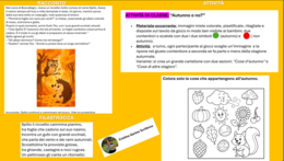 ATTIVITÀ INTERDISCIPLINARE SULL' AUTUNNO:"SPILLO E IL SEGRTO DELL'AUTUNNO"