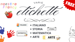 ETICHETTE MATERIE