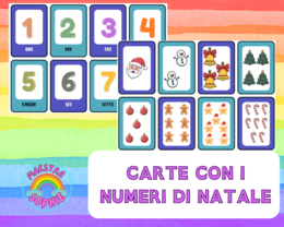 CARTE CON I NUMERI DI NATALE