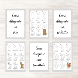 Imparare a disegnare animali - PDF per bambini
