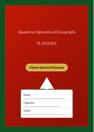 Quaderno operativo di Geografia - IL NATALE
