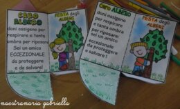 Festa degli alberi: amico albero tridimensionale alunno , alunna