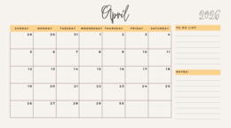 calendario 2026 settimanale floreale