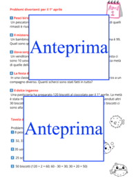 Problemi Matematici per un 1° Aprile tutto da ridere! classi 3-5