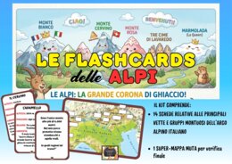 KIT 12 FLASHCARDS sulle ALPI: le principali VETTE dell'arco alpino 🗻🦅
