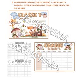 Accoglienza in classe prima con gli animali del bosco