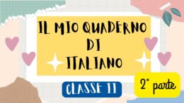 QUADERNO DI ITALIANO per la classe 2^ - 2° PARTE -