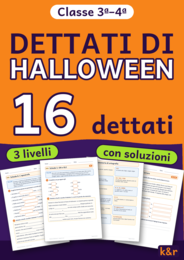 Dettati di Halloween classe terza e quarta: 16 dettati
