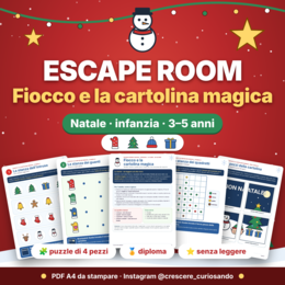 Escape Room di Halloween, 3-5 anni scuola infanzia.