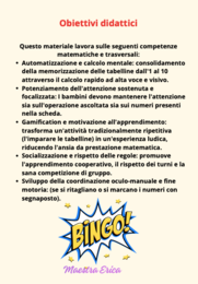 Bingo delle Tabelline (1-10) |- Gioco didattico da stampare - 20 cartelle + 100 tessere