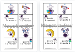 SEGNAPOSTI TEMA SPAZIO