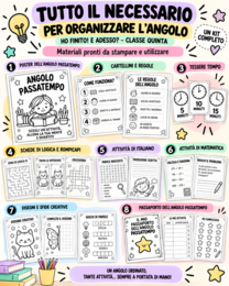 HO FINITO! E ADESSO? – KIT ANGOLO PASSATEMPO | CLASSE QUINTA