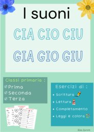 I suoni CIA,CIO,CIU e GIA, GIO, GIU