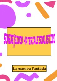 SCHEDE GIOCO CON MATERIALE SCOLASTICO