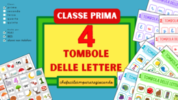 4 TOMBOLE DELLE LETTERE - CLASSE PRIMA