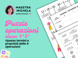 Termini e proprietà delle quattro operazioni