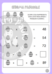 Libro delle attività di Pasqua - classe Terza