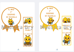 COCCARDA E SEGNALIBRO TEMA APE