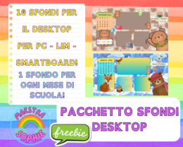 PACCHETTO 10 SFONDI DESKTOP CON I TEMI DEI MESI DELL'ANNO