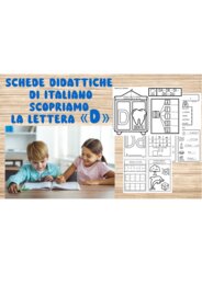 Schede di Italiano : Scopriamo la lettera D