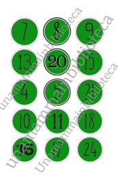 Numeri per calendario Avvento