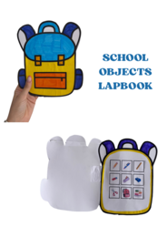 Lapbook schoolbag oggetti scolastici ingleseSCHOOL OBJECTS LAPBOOK