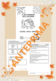 IL MIO MINIBOOK DELL'AUTUNNO - Attività, giochi e letture in stampato maiuscolo (Classe 1^ e 2^)