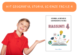 KIT RIASSUNTI Geografia, Storia, Scienze CLASSE 4 con verfiche facilitate