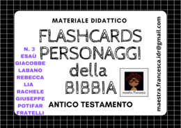 N.3 FLASHCARDS PERSONAGGI DELLA BIBBIA