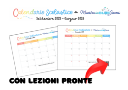 Il calendario scolastico con lezioni pronte