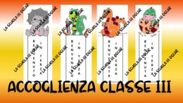 I SEGNALIBRI A TEMA DINOSAURI - ACCOGLIENZA CLASSE 3^ -