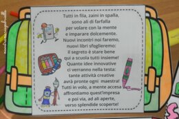 Back to school testo poetico nello zaino