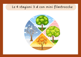 Le 4 stagioni 3D con mini filastrocche