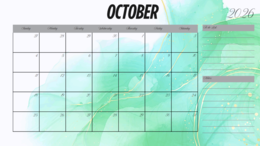 PRECIOUS STONE Weekly Calendar 2026