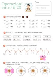 Matematica - Operazioni entro il 20