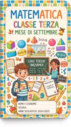 Quaderno MATEMATICA - Settembre - Classe terza